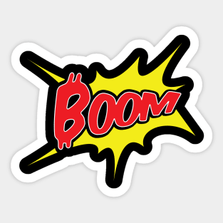 Funny Bitcoin Comics Style Sticker